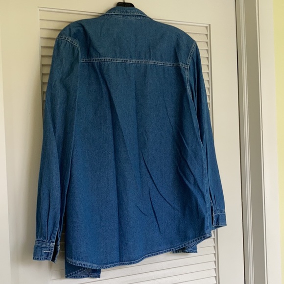 Bobbie Brooks Women’s Denim Holiday Shirt, Medium - Picture 5 of 7